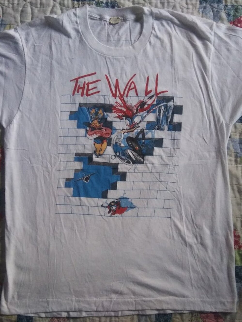 Vintage Rare Pink Floyd The Wall We Don't Need No Education XL T-shirt